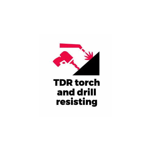 CMI Safe's TDR Torch and Drilling Resistant Logo